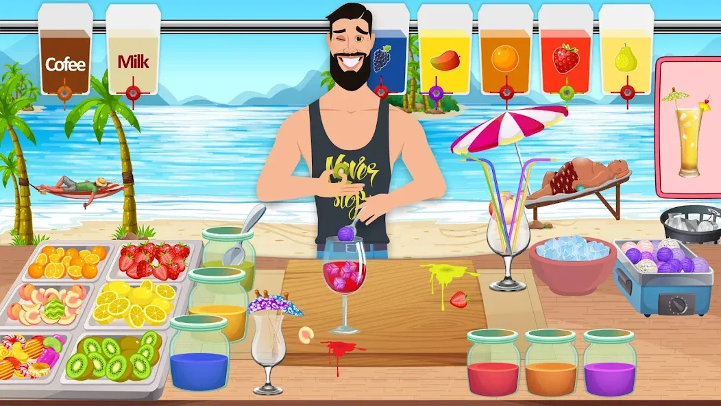 Взломанная Boba cocktail:DIY recipe games  [МОД Много монет] — полная версия apk на Андроид screen 2