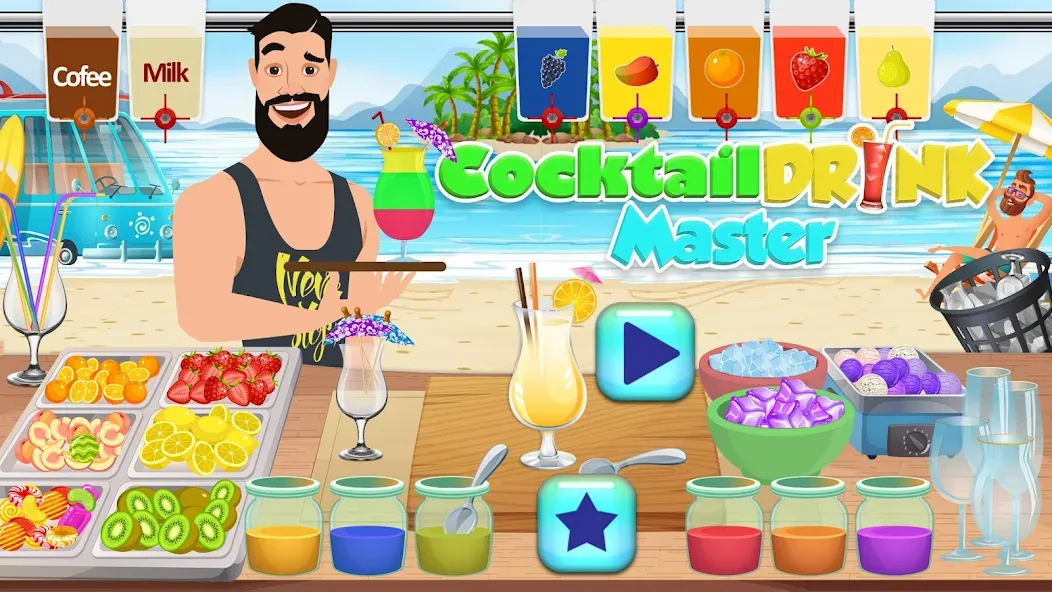 Взломанная Boba cocktail:DIY recipe games  [МОД Много монет] — полная версия apk на Андроид screen 3