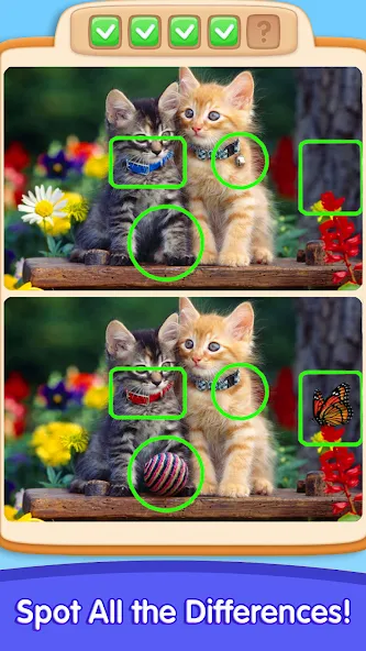 Скачать взломанную Can You Spot It: Differences  [МОД Много монет] — полная версия apk на Андроид screen 1