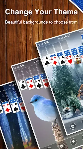 Взломанная Solitaire Card Game (Солитер карточная игра)  [МОД Все открыто] — стабильная версия apk на Андроид screen 3