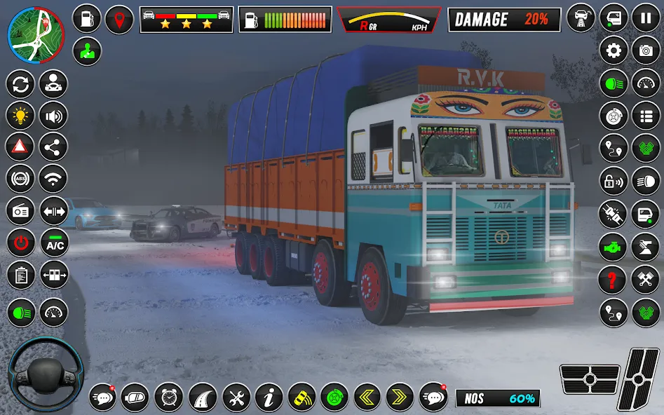 Скачать взломанную Indian Truck Game 3d Truck sim (Трак Геймс Драйвинг Симулятор)  [МОД Бесконечные деньги] — последняя версия apk на Андроид screen 1