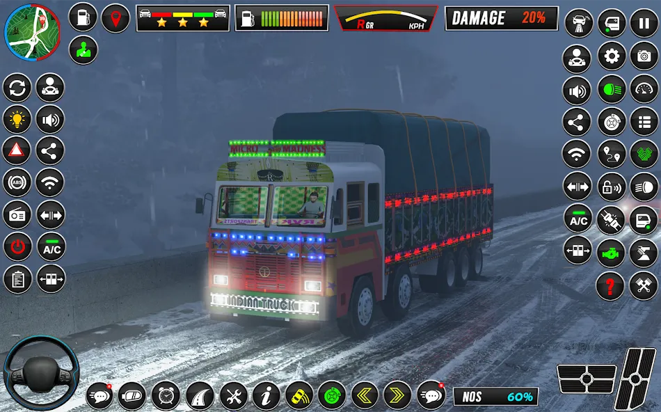 Скачать взломанную Indian Truck Game 3d Truck sim (Трак Геймс Драйвинг Симулятор)  [МОД Бесконечные деньги] — последняя версия apk на Андроид screen 2