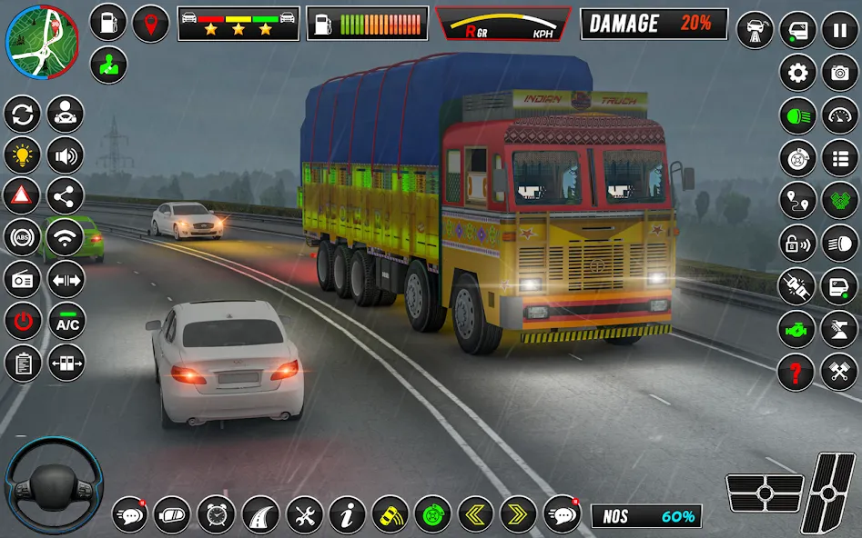 Скачать взломанную Indian Truck Game 3d Truck sim (Трак Геймс Драйвинг Симулятор)  [МОД Бесконечные деньги] — последняя версия apk на Андроид screen 3