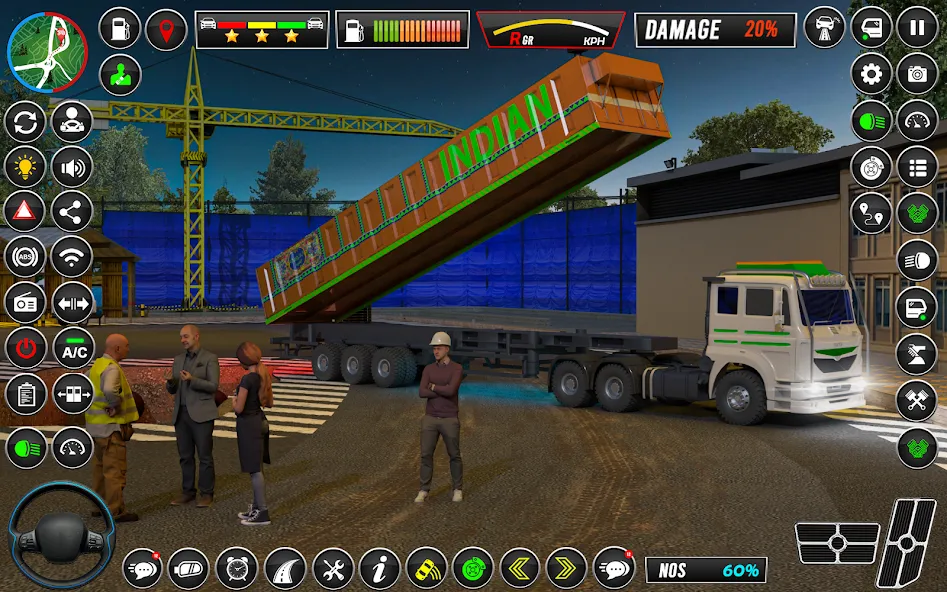 Скачать взломанную Indian Truck Game 3d Truck sim (Трак Геймс Драйвинг Симулятор)  [МОД Бесконечные деньги] — последняя версия apk на Андроид screen 5