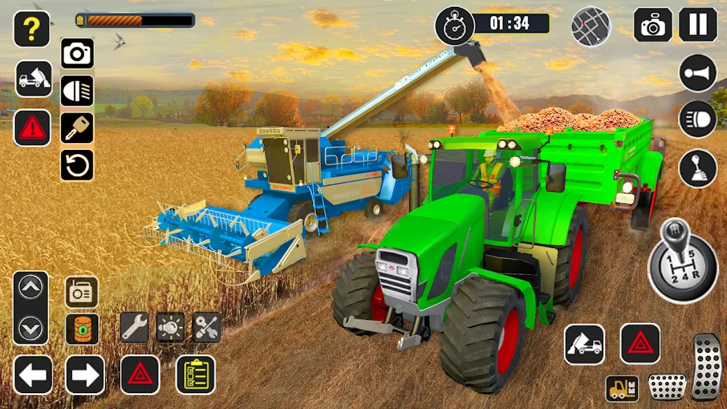 Взлом Tractor Farming Game Harvester  [МОД Menu] — последняя версия apk на Андроид screen 4