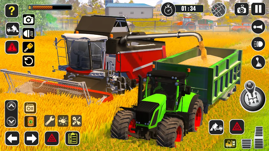 Взлом Tractor Farming Game Harvester  [МОД Menu] — последняя версия apk на Андроид screen 5