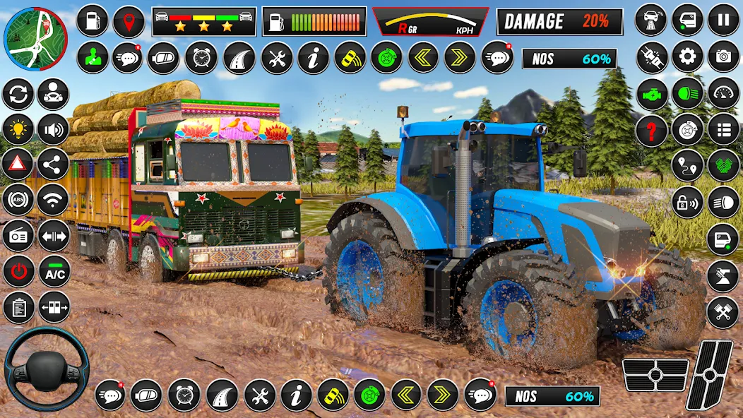 Скачать взломанную Indian Tractor Games Simulator  [МОД Бесконечные деньги] — полная версия apk на Андроид screen 2