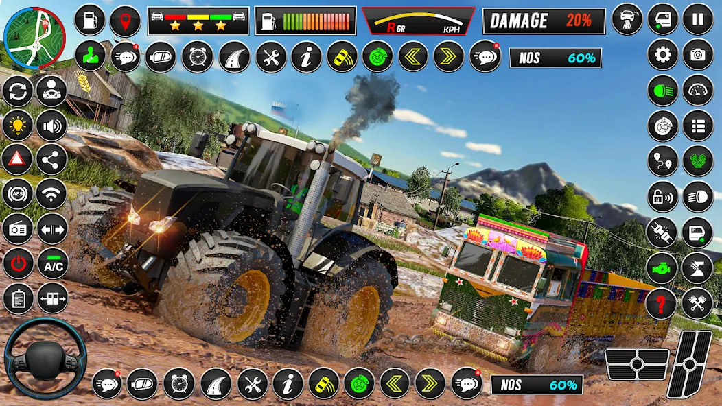 Скачать взломанную Indian Tractor Games Simulator  [МОД Бесконечные деньги] — полная версия apk на Андроид screen 3