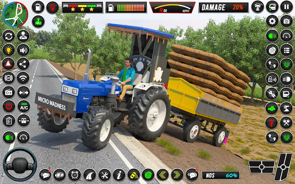 Скачать взломанную Indian Tractor Games Simulator  [МОД Бесконечные деньги] — полная версия apk на Андроид screen 4