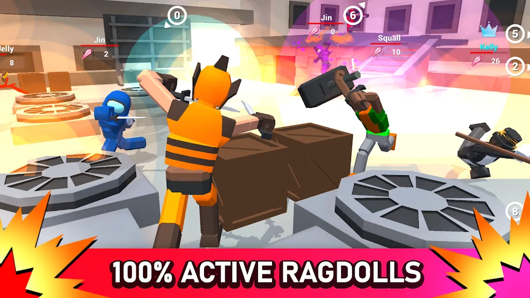 Скачать взломанную Smashgrounds.io: Ragdoll Arena  [МОД Бесконечные деньги] — стабильная версия apk на Андроид screen 1