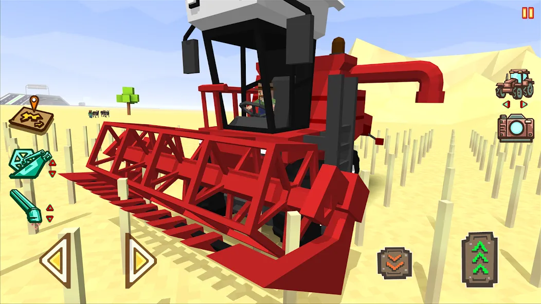 Скачать взломанную Blocky Farm Racing & Simulator  [МОД Все открыто] — последняя версия apk на Андроид screen 1