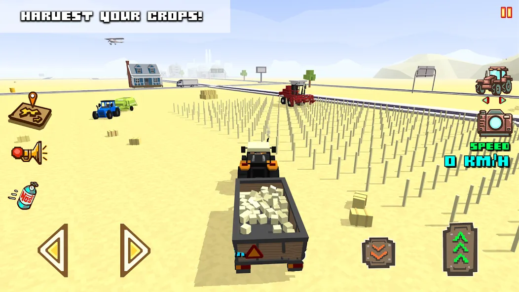 Скачать взломанную Blocky Farm Racing & Simulator  [МОД Все открыто] — последняя версия apk на Андроид screen 4