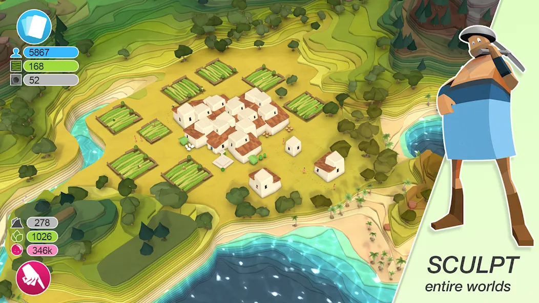 Взломанная Godus (Годус)  [МОД Unlocked] — стабильная версия apk на Андроид screen 1