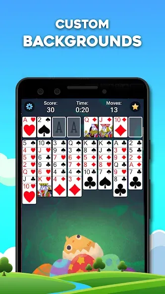 Скачать взлом FreeCell Solitaire: Card Games (Фрицелл пасьянс)  [МОД Много монет] — последняя версия apk на Андроид screen 3