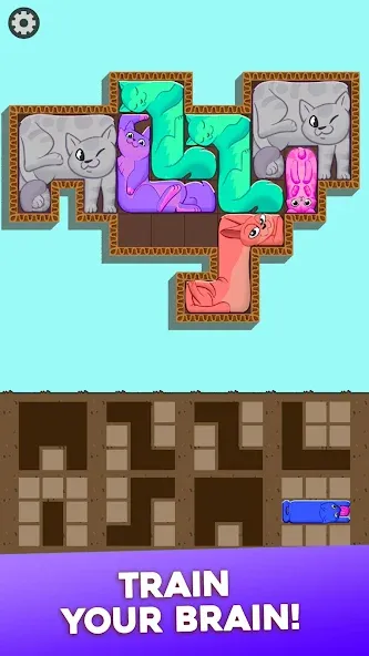 Взломанная Block Puzzle Cats (Блок Пазл Кошки)  [МОД Бесконечные монеты] — последняя версия apk на Андроид screen 4