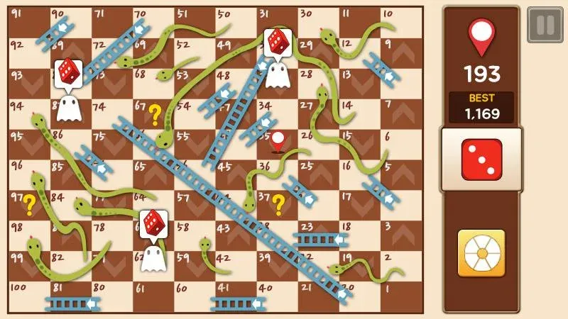 Скачать взломанную Snakes & Ladders King  [МОД Много монет] — последняя версия apk на Андроид screen 2