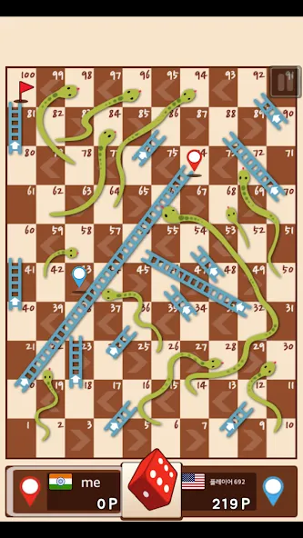 Скачать взломанную Snakes & Ladders King  [МОД Много монет] — последняя версия apk на Андроид screen 4