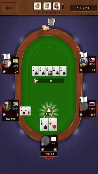 Взломанная Texas holdem poker king  [МОД Mega Pack] — последняя версия apk на Андроид screen 5