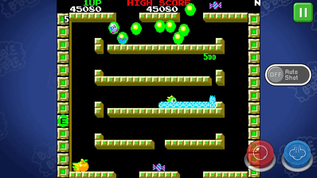 Скачать взлом BUBBLE BOBBLE classic (БАБЛ БОББЛ классика)  [МОД Mega Pack] — полная версия apk на Андроид screen 1