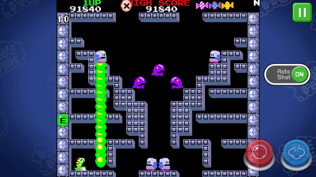 Скачать взлом BUBBLE BOBBLE classic (БАБЛ БОББЛ классика)  [МОД Mega Pack] — полная версия apk на Андроид screen 2