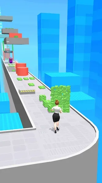 Скачать взломанную Money Run 3D (Мани Ран 3Д)  [МОД Все открыто] — полная версия apk на Андроид screen 3