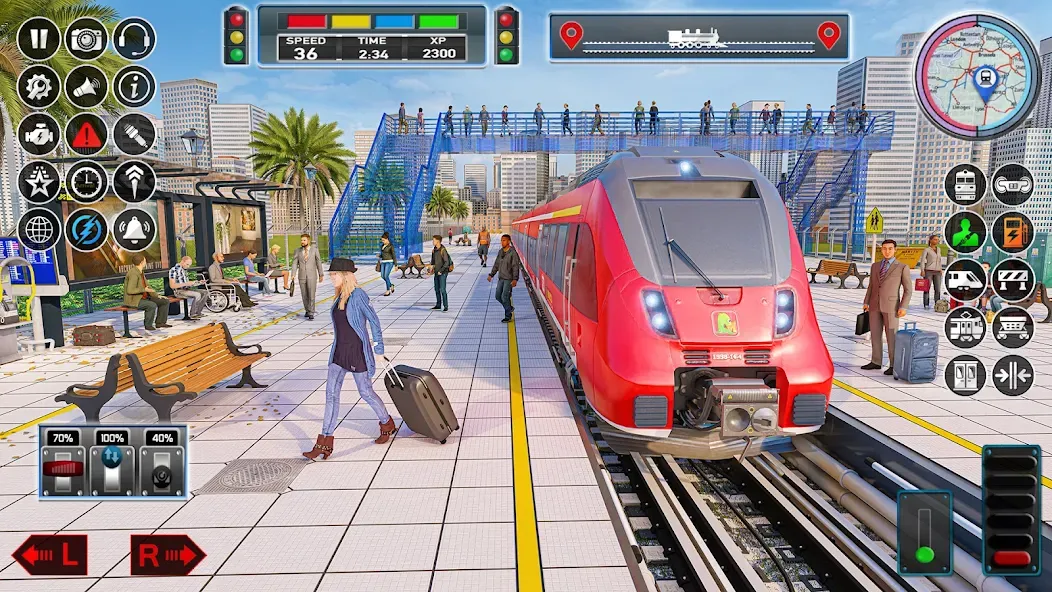 Скачать взломанную City Train Game 3d Train games  [МОД Много денег] — стабильная версия apk на Андроид screen 5