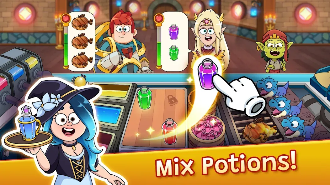 Взлом Potion Punch 2: Cooking Quest (Пошен Панч 2)  [МОД Unlimited Money] — последняя версия apk на Андроид screen 1