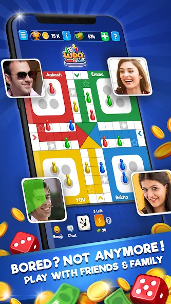 Взломанная Ludo Club — Fun Dice Game (Лудо Клуб)  [МОД Бесконечные монеты] — полная версия apk на Андроид screen 2