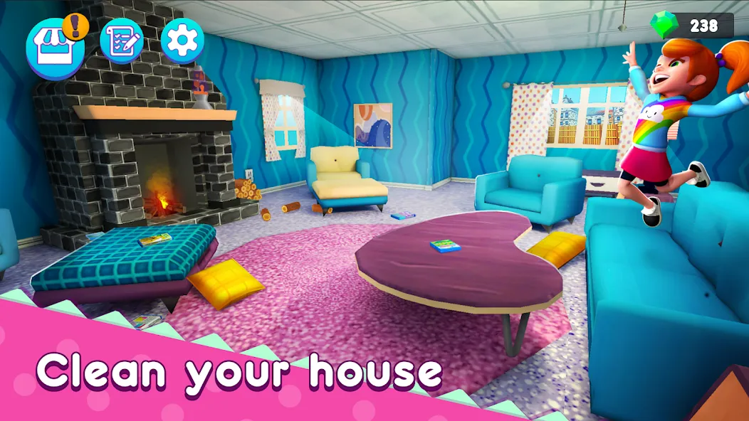 Взлом Mother Simulator: Family life  [МОД Много монет] — полная версия apk на Андроид screen 5