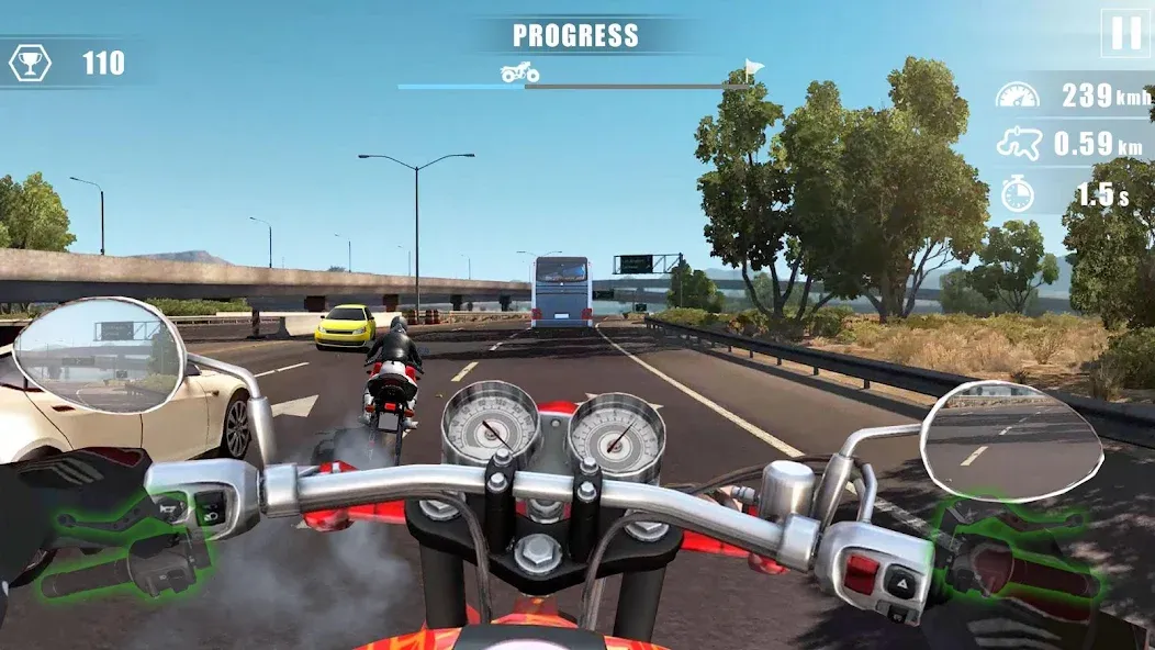 Взлом Moto Bike Race : Driving Car (Мото Байк Рейс)  [МОД Бесконечные деньги] — полная версия apk на Андроид screen 3