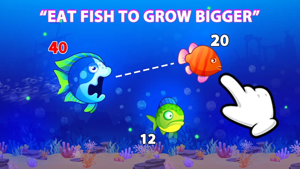 Взлом Eat Fish.IO : Fish Battle  [МОД Все открыто] — полная версия apk на Андроид screen 1