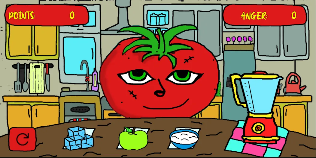 Скачать взломанную Mr Hungry Tomato (Мистер Голодный Помидор)  [МОД Бесконечные монеты] — последняя версия apk на Андроид screen 1