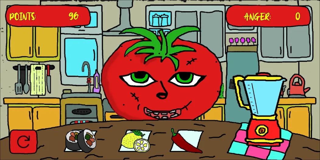 Скачать взломанную Mr Hungry Tomato (Мистер Голодный Помидор)  [МОД Бесконечные монеты] — последняя версия apk на Андроид screen 2