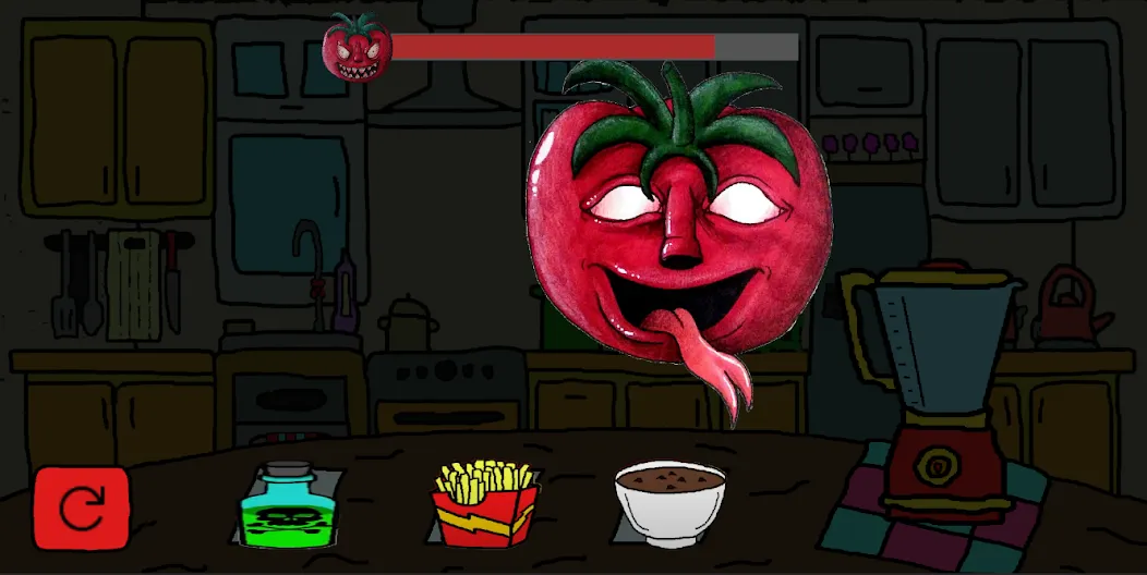 Скачать взломанную Mr Hungry Tomato (Мистер Голодный Помидор)  [МОД Бесконечные монеты] — последняя версия apk на Андроид screen 4