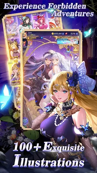 Взломанная Idle Angels: Goddess' Warfare (Айдл Энджелс)  [МОД Unlocked] — стабильная версия apk на Андроид screen 2