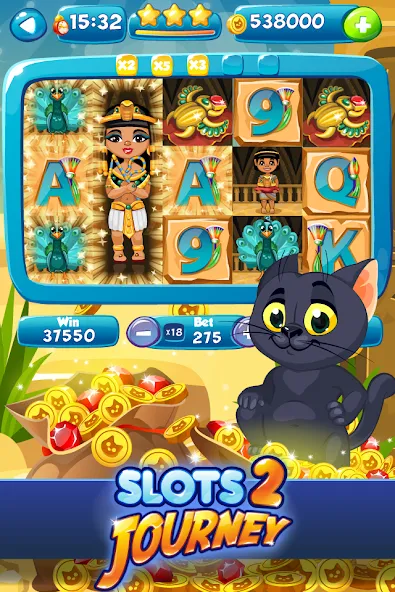 Взломанная Slots Journey 2: Vegas Casino  [МОД Бесконечные монеты] — последняя версия apk на Андроид screen 1