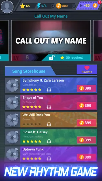 Скачать взлом Tap Tap Music-Pop Songs  [МОД Много денег] — стабильная версия apk на Андроид screen 1