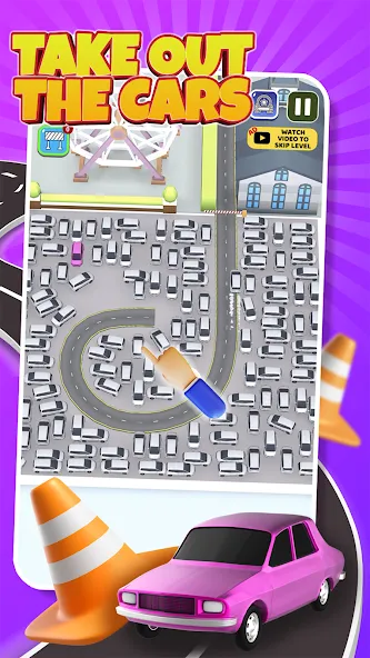 Взломанная Parking Jam: Car Parking Games (Паркинг Джем)  [МОД Много денег] — последняя версия apk на Андроид screen 5