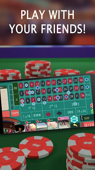 Взлом Roulette Royale — Grand Casino (Рулетка Рояль)  [МОД Много денег] — полная версия apk на Андроид screen 1