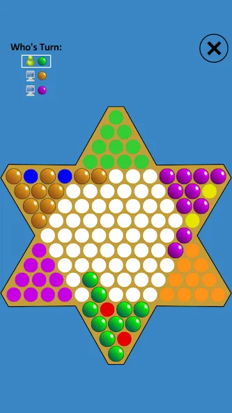 Скачать взломанную Chinese Checkers Touch (Китайские шашки Тач)  [МОД Mega Pack] — последняя версия apk на Андроид screen 2