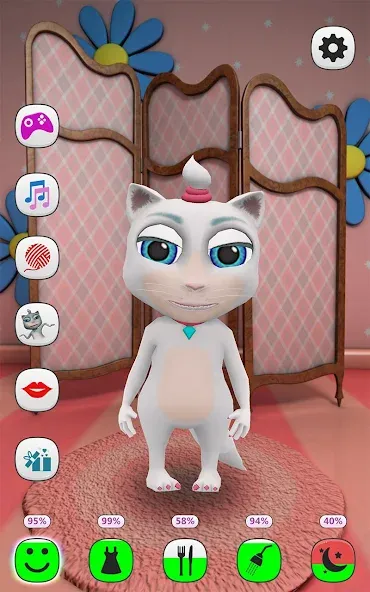 Взломанная My Talking Kitty Cat  [МОД Меню] — стабильная версия apk на Андроид screen 1