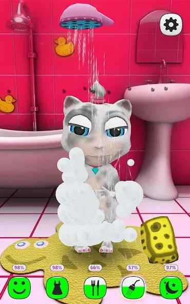 Взломанная My Talking Kitty Cat  [МОД Меню] — стабильная версия apk на Андроид screen 2