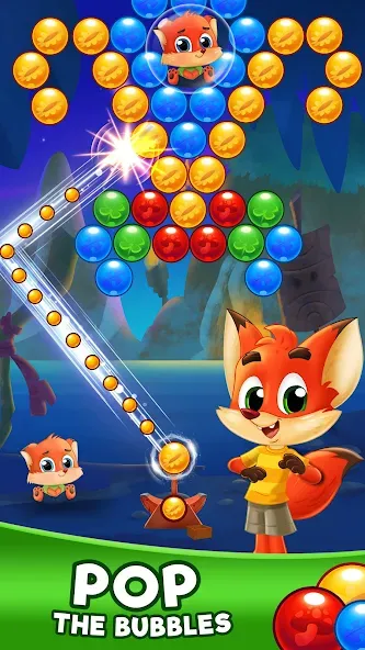 Скачать взломанную Bubble Friends Bubble Shooter  [МОД Все открыто] — последняя версия apk на Андроид screen 1