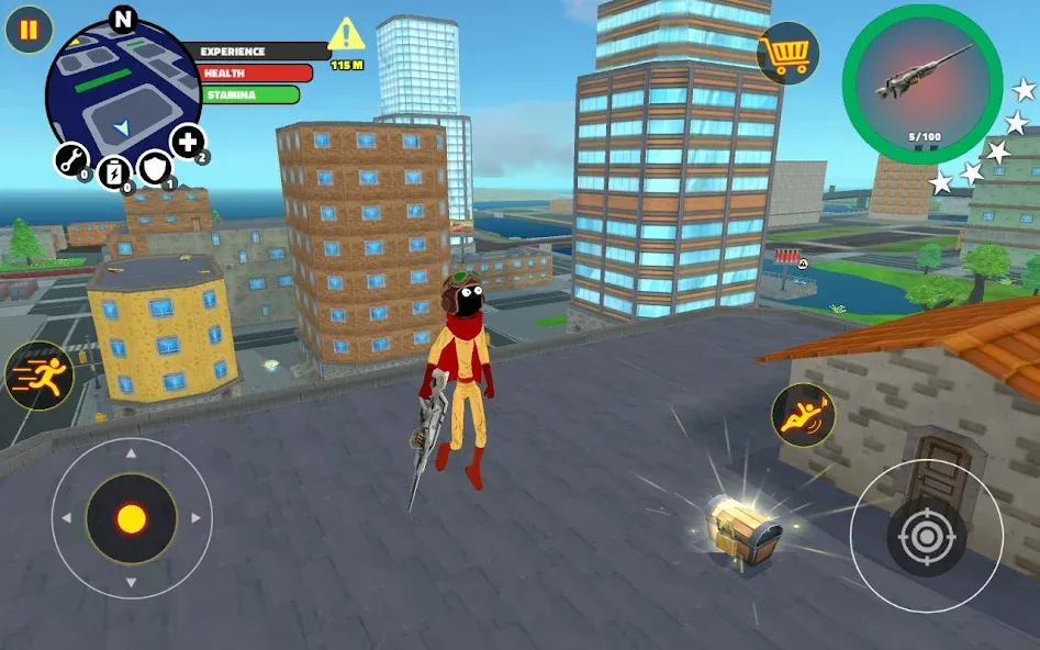 Скачать взломанную Stick Superhero  [МОД Много денег] — последняя версия apk на Андроид screen 1