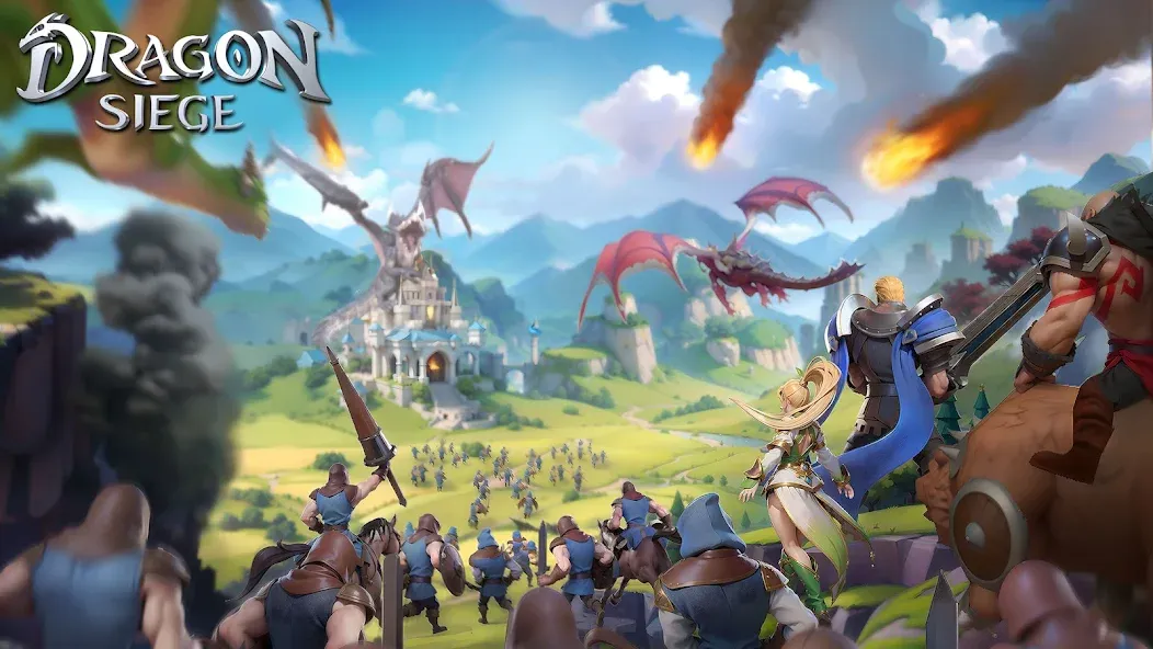 Взлом Dragon Siege: Kingdom Conquest (Драгон Сидж)  [МОД Много денег] — стабильная версия apk на Андроид screen 1