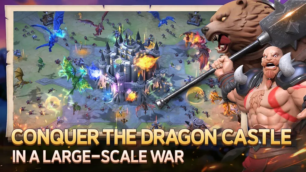 Взлом Dragon Siege: Kingdom Conquest (Драгон Сидж)  [МОД Много денег] — стабильная версия apk на Андроид screen 2