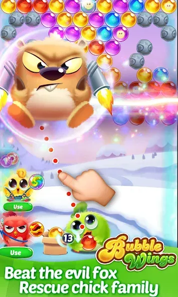 Взлом Bubble Wings: bubble shooter (Бабл Вингс)  [МОД Unlimited Money] — стабильная версия apk на Андроид screen 2