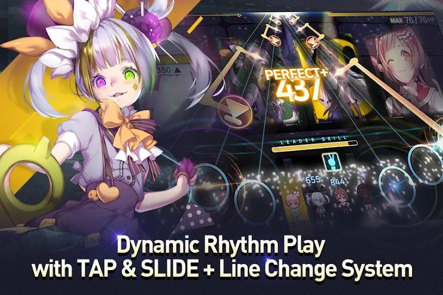 Скачать взломанную TAPSONIC TOP -Music Grand prix (Тапсоник Топ)  [МОД Mega Pack] — последняя версия apk на Андроид screen 1