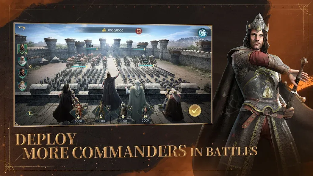 Скачать взлом The Lord of the Rings: War  [МОД Unlocked] — стабильная версия apk на Андроид screen 1