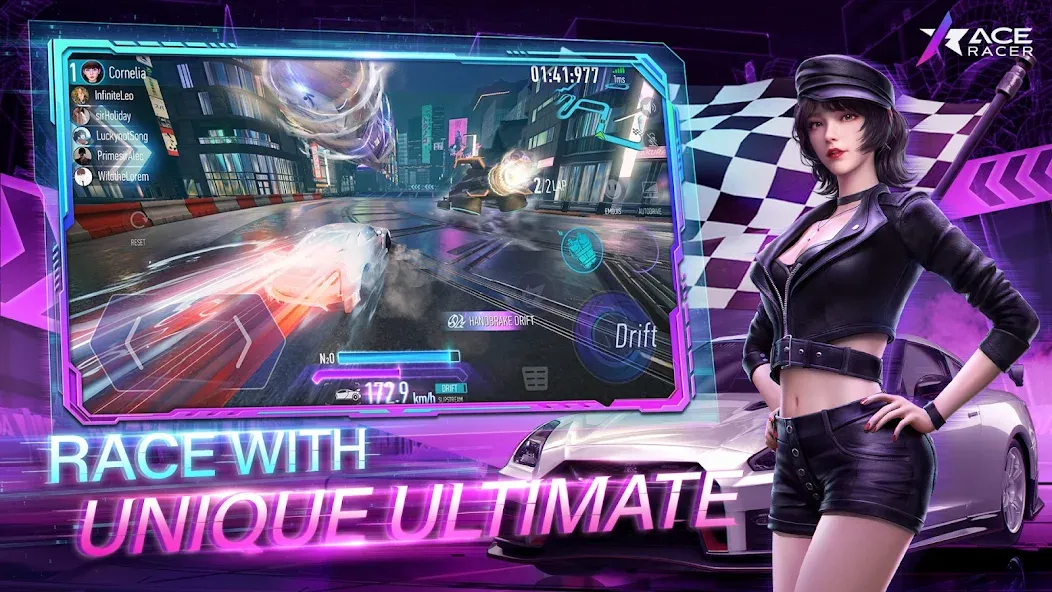 Взлом Ace Racer (Эйс Рейсер)  [МОД Меню] — полная версия apk на Андроид screen 1